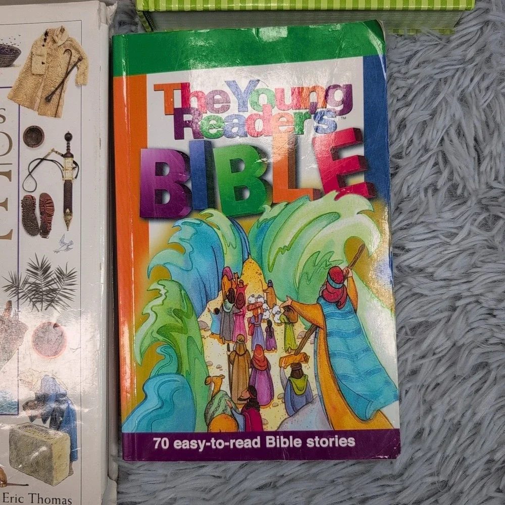 Lot of 5 Childrens' Bible Books Pictures Homeschool Mom Womens Faith Study‎